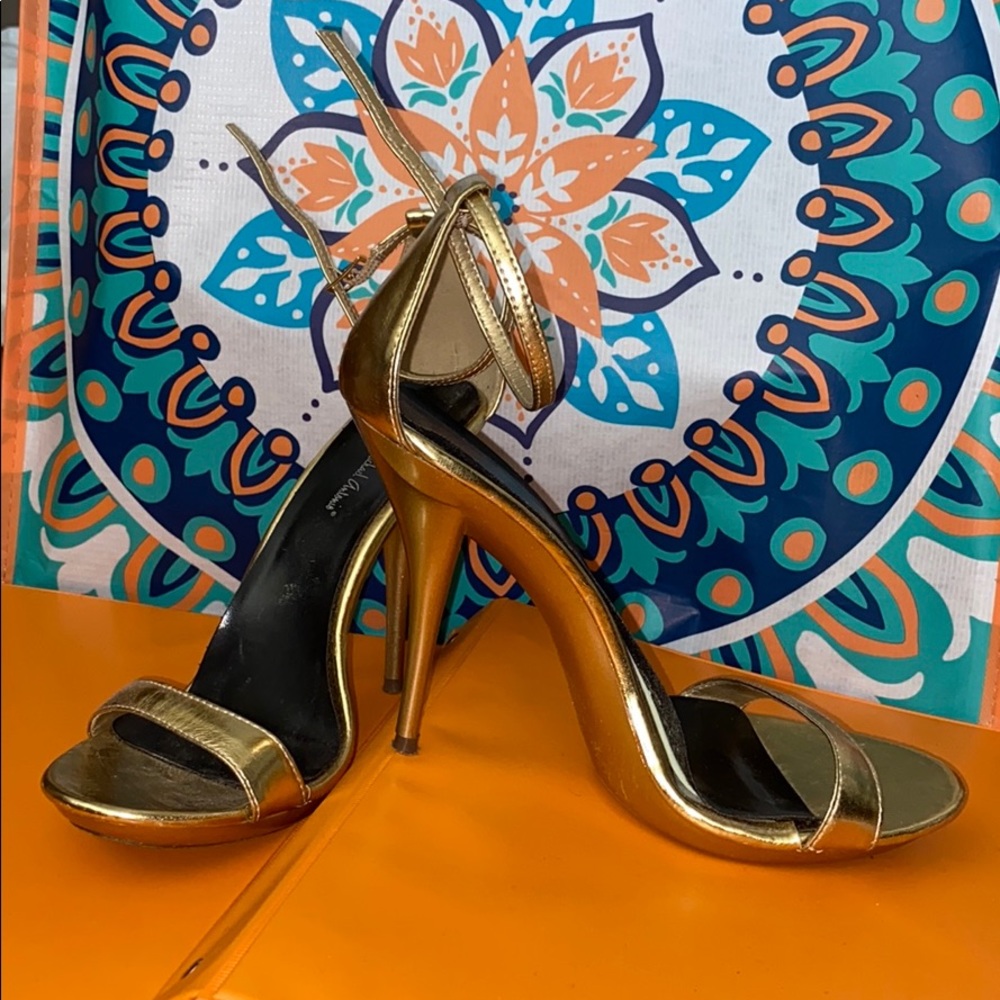 Metallic Gold Stilettos